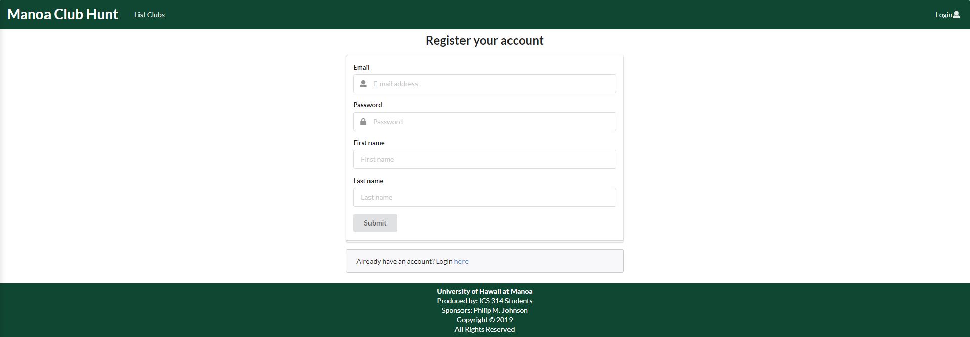 register page